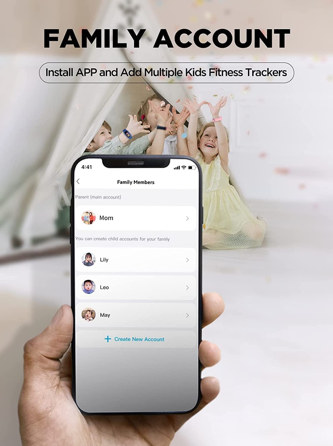 Kids waterproof Fitness Tracker, Pedometer, 0.96'' Activity Tracker Watch for Boys & Girls