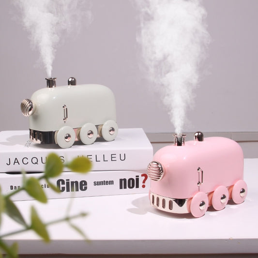 300ml Ultrasonic Humidifier Retro Mini Train