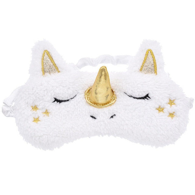 Kids Plush Unicorn Sleeping Mask