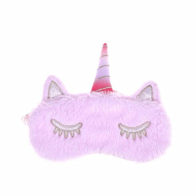 Kids Plush Unicorn Sleeping Mask