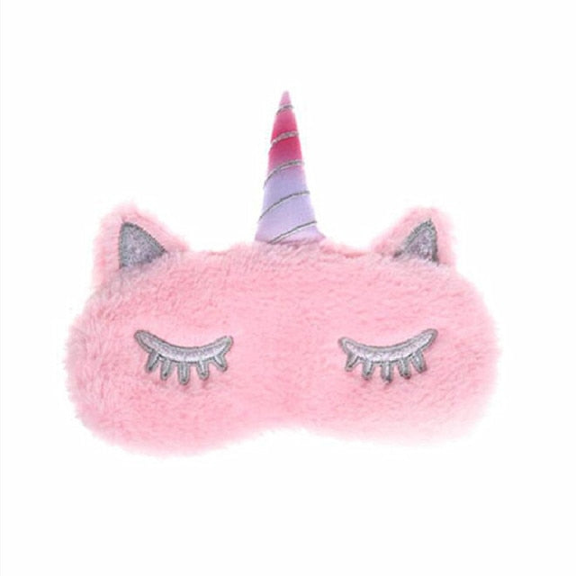 Kids Plush Unicorn Sleeping Mask