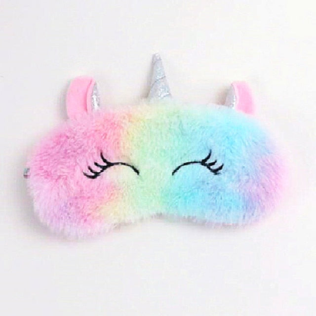 Kids Plush Unicorn Sleeping Mask