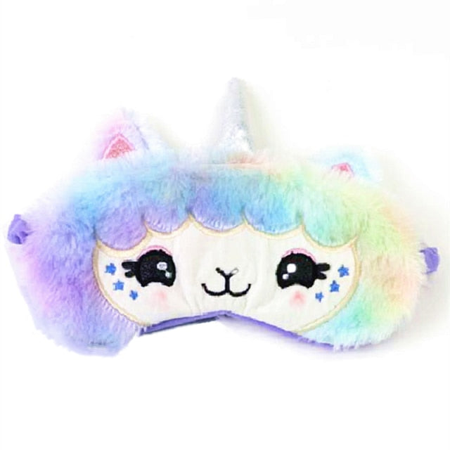 Kids Plush Unicorn Sleeping Mask