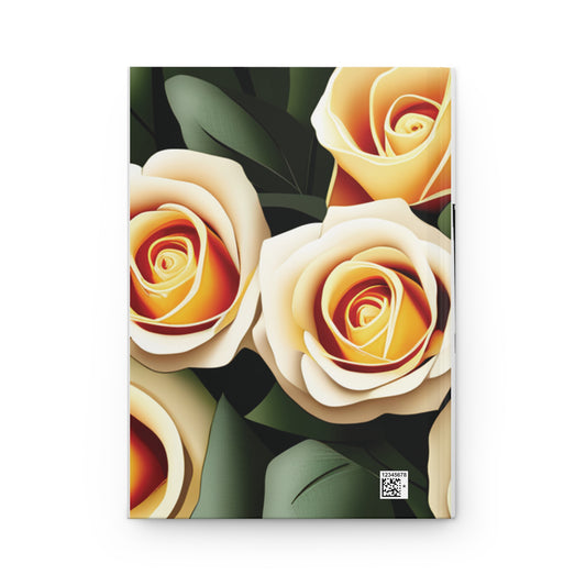 Hardcover Journal (white/floral)