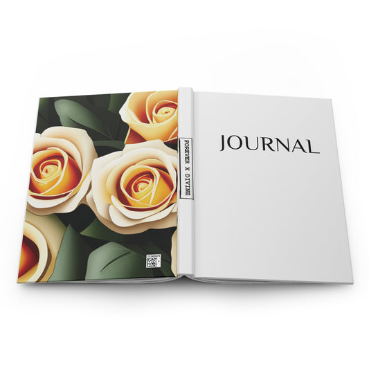 Hardcover Journal (white/floral)
