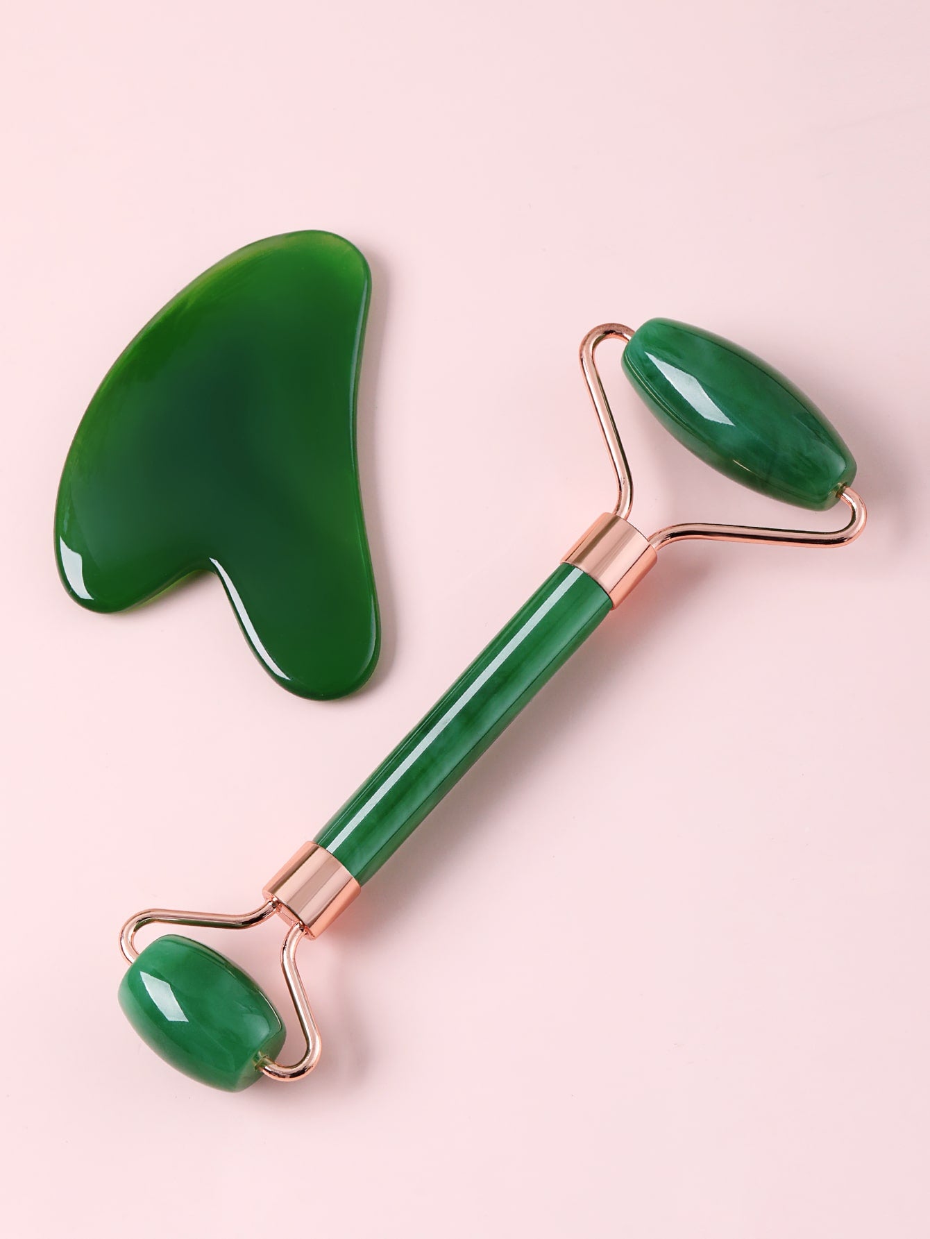 Facial Roller Massager and Gua Sha Board