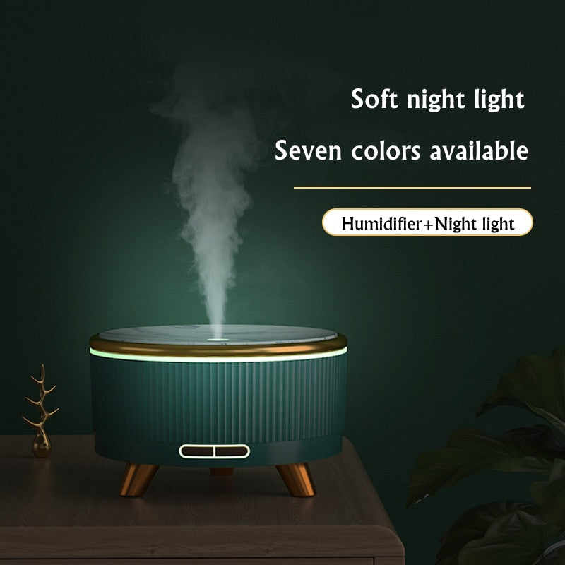 Ultrasonic Air Humidifier Purifier with 7 Color Light for Home Room Essential Oil Diffuser